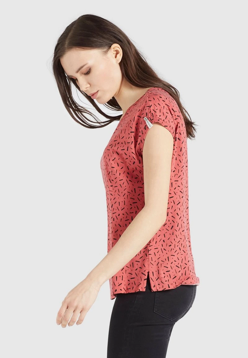 TALAJA - Camiseta estampada - rosa-schwarz gemustert Khujo TALAJA - Camiseta Estampada - Rosa-schwarz Gemustert, Mujer -Ofertas KHUJO Tienda 00bdeb269dce41a69bff6dc0af0e79df