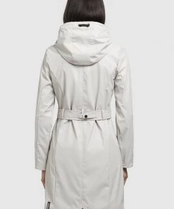 Khujo GLENNA - Impermeable - Hellgrau, Mujer -Ofertas KHUJO Tienda 024e65ecb83b4bc0bd1cc847930ef013