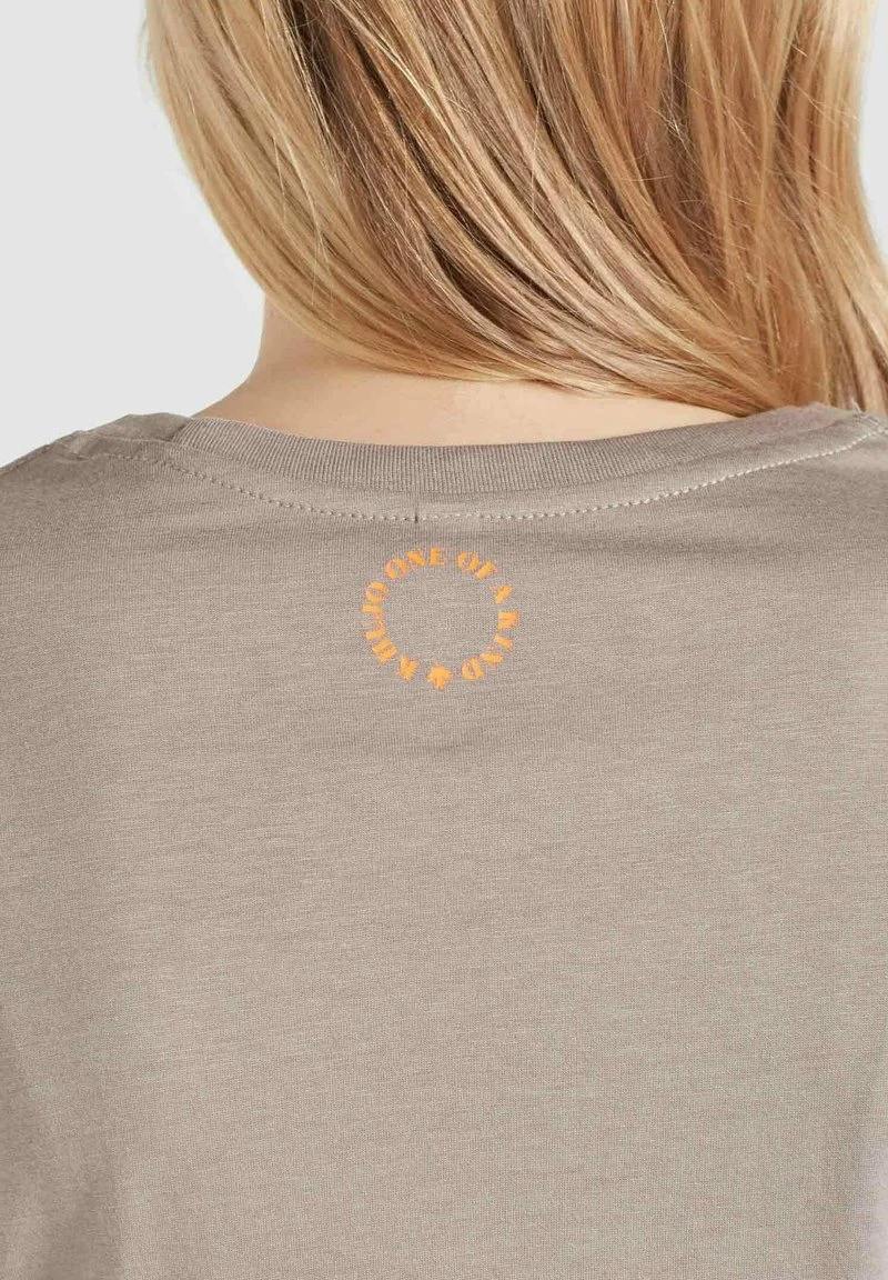 FRANCESCA SMILE - Camiseta estampada - graubraun Khujo FRANCESCA SMILE - Camiseta Estampada - Graubraun, Mujer -Ofertas KHUJO Tienda 02ec9d1551a746e6beda7d5565613c05