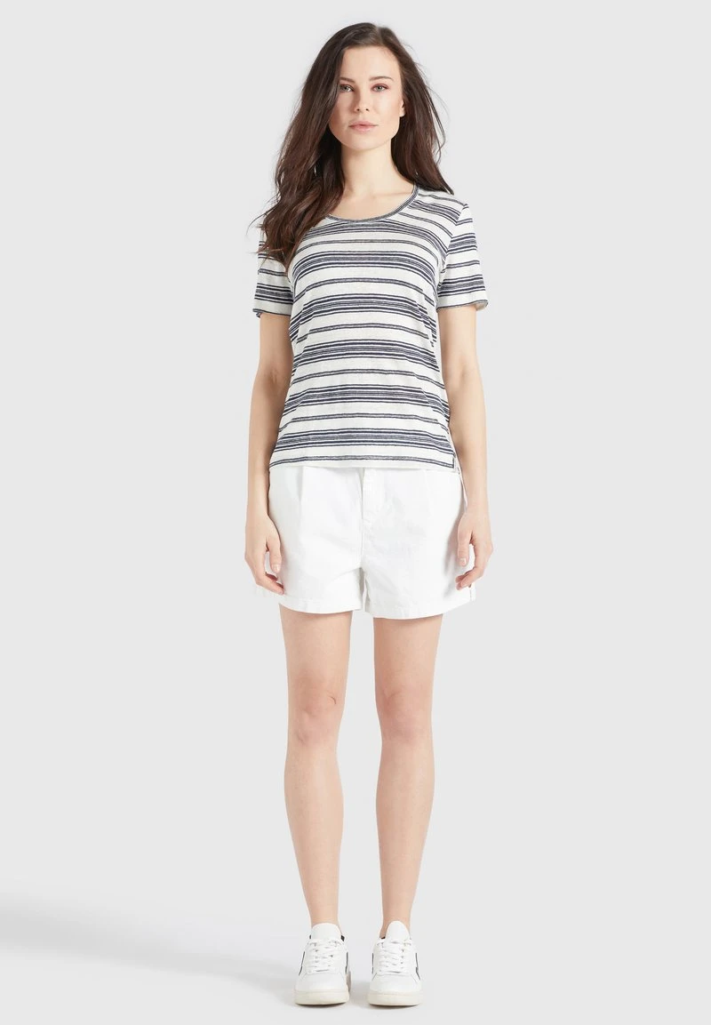 PERGOLA - Camiseta básica - naturweiß-dunkelblau gestreift Khujo PERGOLA - Camiseta Básica - Naturweiß-dunkelblau Gestreift, Mujer -Ofertas KHUJO Tienda 04245b024c18491986f3354f54c0ec1b