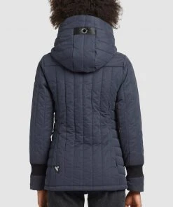 Khujo TWEETY PRIME5 PEACHED - Chaqueta De Entretiempo - Dunkelblau, Mujer -Ofertas KHUJO Tienda 0486d31d9f7a4950a9aea1f94d5d94da