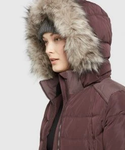 Khujo AMARAY2 - Abrigo De Invierno - Weinrot, Mujer -Ofertas KHUJO Tienda 050eb11a03b74f5faf43b4435d3a0f84