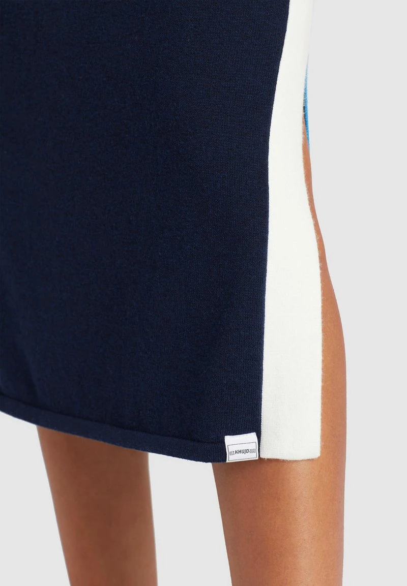 ROCK PRATA - Falda de tubo - blue/white Khujo ROCK PRATA - Falda De Tubo - Blue/white, Mujer -Ofertas KHUJO Tienda 0542566ed02148f09dead0d387e704b7