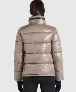 Khujo BLONDIE - Chaqueta De Invierno - Taupe Glänzend, Mujer -Ofertas KHUJO Tienda 055ec95898f94d5184b6c1aaaa1d9d32
