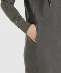 Khujo HALOUMA - Vestido Informal - Grau Gewaschen, Mujer -Ofertas KHUJO Tienda 059120acdb6c4eacbdbfa732bcd52368