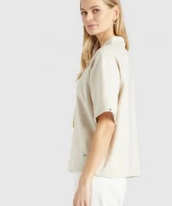 Khujo AMENA - Camiseta Estampada - Beige, Mujer -Ofertas KHUJO Tienda 0601ee094f81496999e1d296deaa6f8d