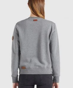 Khujo LISEL - Sudadera - Grau Meliert, Mujer -Ofertas KHUJO Tienda 06cdd817a60e4e4daa9002c21598f344