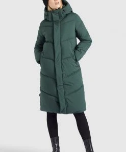 Khujo TORINO - Abrigo De Invierno - Dunkelgrün, Mujer