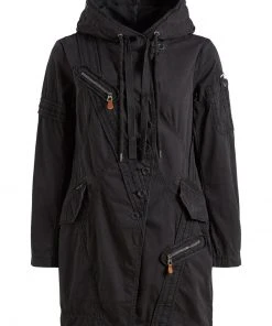 Khujo ZARIA - Parka - Black, Mujer -Ofertas KHUJO Tienda 07ae6a38ae1f49428b77087648e46b48