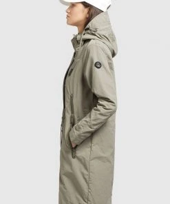 Khujo ADDA - Parka - Graugrün, Mujer -Ofertas KHUJO Tienda 07b2573aed6543dfabf458da8e59808e