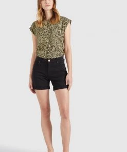 Khujo RIVEN - Shorts Vaqueros - Schwarz, Mujer -Ofertas KHUJO Tienda 081522abead843e9848a8f11d10eba2e