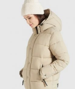 Khujo GERDA MATT - Chaqueta De Invierno - Beige, Mujer -Ofertas KHUJO Tienda 0843a2177aca4985b8ea3ff615f6c723