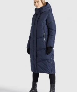 Khujo SONJE - Abrigo De Invierno - Dunkelblau, Mujer -Ofertas KHUJO Tienda 088398f18c57484b837bbed53f7cb972