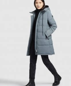 Khujo DORANA - Abrigo De Invierno - Blaugrau, Mujer -Ofertas KHUJO Tienda 0b62cf369be142e7964d455737910d3b