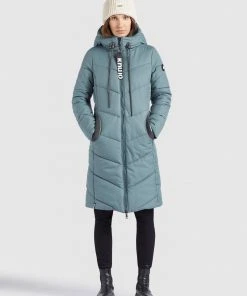 Khujo ARIBAY - Abrigo De Invierno - Blaugrau, Mujer