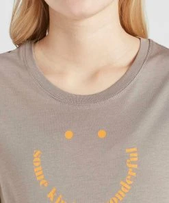 Khujo FRANCESCA SMILE - Camiseta Estampada - Graubraun, Mujer 3 Khujo FRANCESCA SMILE - Camiseta Estampada - Graubraun, Mujer -Ofertas KHUJO Tienda 0d91ba019daa4da794f284afcd996f61