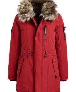Khujo LIZIE - Abrigo De Invierno - Red, Mujer -Ofertas KHUJO Tienda 0dddfd8b29a647ec938f26c7dfd85b7e