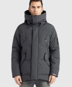 Khujo GORD - Abrigo De Invierno - Dunkelgrau, Hombre