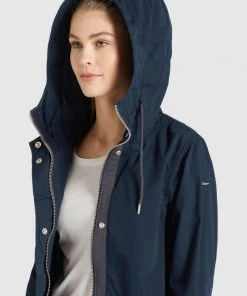 Khujo NANDA2 - Parka - Dunkelblau, Mujer -Ofertas KHUJO Tienda 108fc0cb4e69492e8fbf598aafbef13c