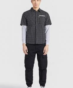Khujo SKELTON - Camisa - Black, Hombre