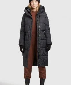 Khujo DAKOTA - Abrigo De Invierno - Schwarz Schlangenmuster, Mujer