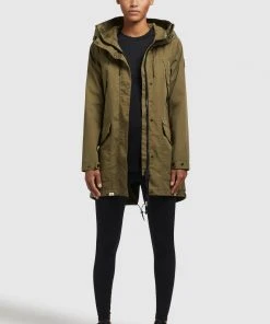 Khujo AIRA2 - Parka - Dunkeloliv, Mujer