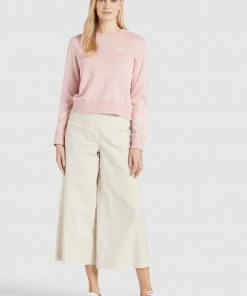 Khujo ANAKONI LEAVES EMBRO - Sudadera - Rosa, Mujer