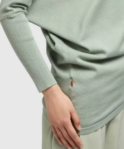 Khujo SHEA - Jersey De Punto - Mintgrün, Mujer -Ofertas KHUJO Tienda 165b4b9eb17840edaa977aa52533f17d