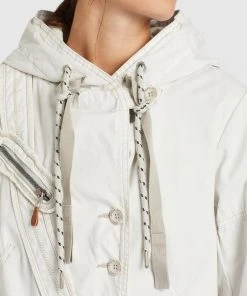 Khujo ZARIA - Parka - Beige/off White, Mujer -Ofertas KHUJO Tienda 166ca71bad77414dbad25c0f989272fa