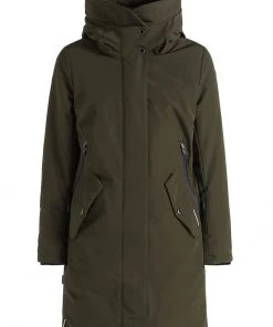 Khujo CHARLYN2 - Abrigo De Invierno - Dunkeloliv Polyester, Mujer -Ofertas KHUJO Tienda 17d5d344fe654cbf9cadde98786bae5b