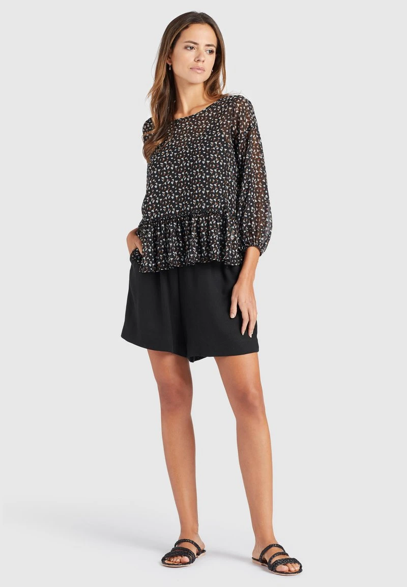 KLEMENTINA - Blusa - black/blue Khujo KLEMENTINA - Blusa - Black/blue, Mujer -Ofertas KHUJO Tienda 1a528566135048c1b42c7e00174236ad