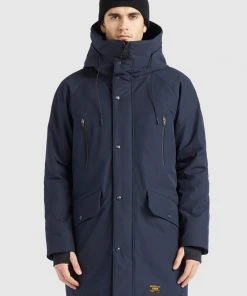Khujo LUTHER - Abrigo De Invierno - Dunkelblau, Hombre