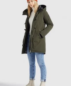 Khujo CLEAO - Abrigo De Invierno - Dunkeloliv, Mujer 5 Khujo CLEAO - Abrigo De Invierno - Dunkeloliv, Mujer -Ofertas KHUJO Tienda 1e11928080954cbd8270dce4ed580902