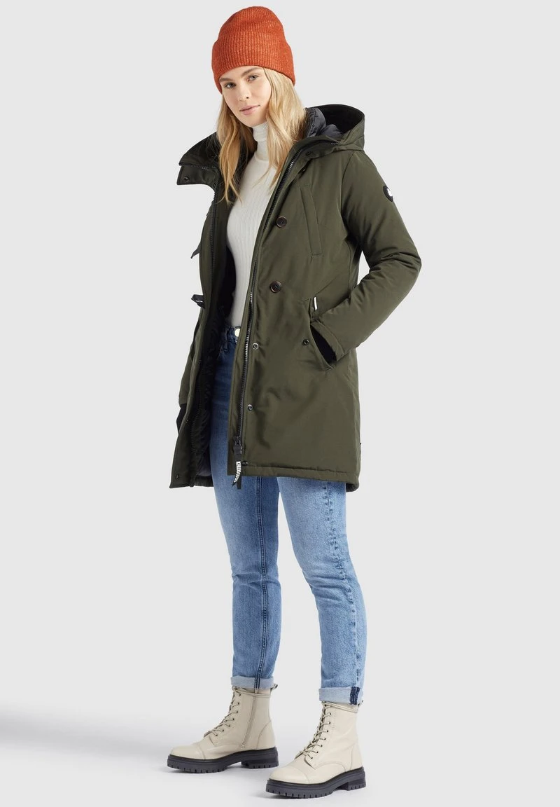 CLEAO - Abrigo de invierno - dunkeloliv Khujo CLEAO - Abrigo De Invierno - Dunkeloliv, Mujer -Ofertas KHUJO Tienda 1e11928080954cbd8270dce4ed580902