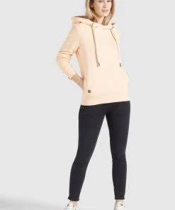Khujo TESIA - Jersey Con Capucha - Apricot, Mujer -Ofertas KHUJO Tienda 1f9689959dbe41fc9dc1f1d7ec1217de