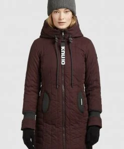 Khujo JERRY PRIME - Abrigo De Invierno - Weinrot, Mujer