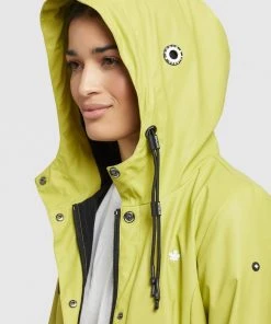 Khujo GLENNA - Impermeable - Giftgrün, Mujer -Ofertas KHUJO Tienda 20c6c37127894f5ab11098d810c85b29