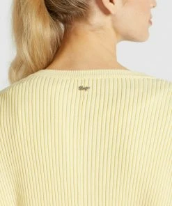 Khujo LADDY - Chaqueta De Punto - Hellgelb, Mujer -Ofertas KHUJO Tienda 20d3db4fba8843cf8ebfcb0eafa75494