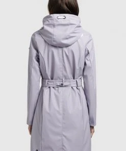 Khujo GLENNA - Impermeable - Flieder, Mujer -Ofertas KHUJO Tienda 224fd0f7c6e5477a82a3cbab1ae15a78