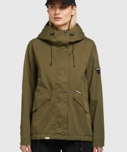 Khujo FRIPS - Chaqueta De Entretiempo - Dunkeloliv, Mujer