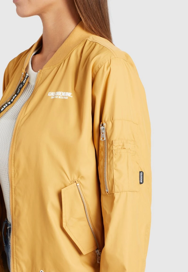 KALIA - Chaquetas bomber - beige/yellow Khujo KALIA - Chaquetas Bomber - Beige/yellow, Mujer -Ofertas KHUJO Tienda 24abaf4758b0435f9a215978ebf57801