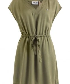 Khujo ANNELI - Vestido Vaquero - Khaki Gewaschen, Mujer -Ofertas KHUJO Tienda 25f92d2f4cbd436f9ad2ceac9d249714