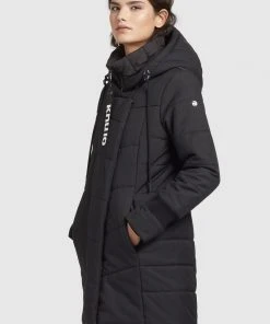 Khujo ELVA STRUCTURED - Abrigo De Invierno - Schwarz, Mujer