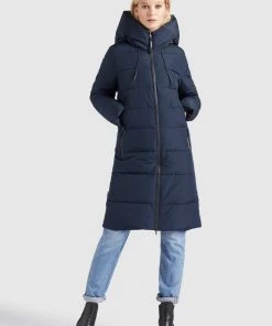 Khujo JILIAS - Abrigo De Invierno - Dunkelblau, Mujer