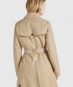 Khujo AURORA - Gabardina - Camel, Mujer -Ofertas KHUJO Tienda 28ffd0e783fd428ba8293c4fa397a767