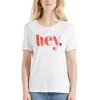 Khujo BANANI HEY - Camiseta Estampada - Weiß, Mujer