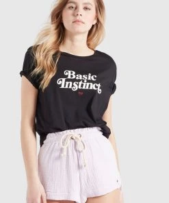 Khujo BANANI INSTINCT - Camiseta Estampada - Schwarz, Mujer -Ofertas KHUJO Tienda 2b447939eb5c4a13bba0156c85efe3b2