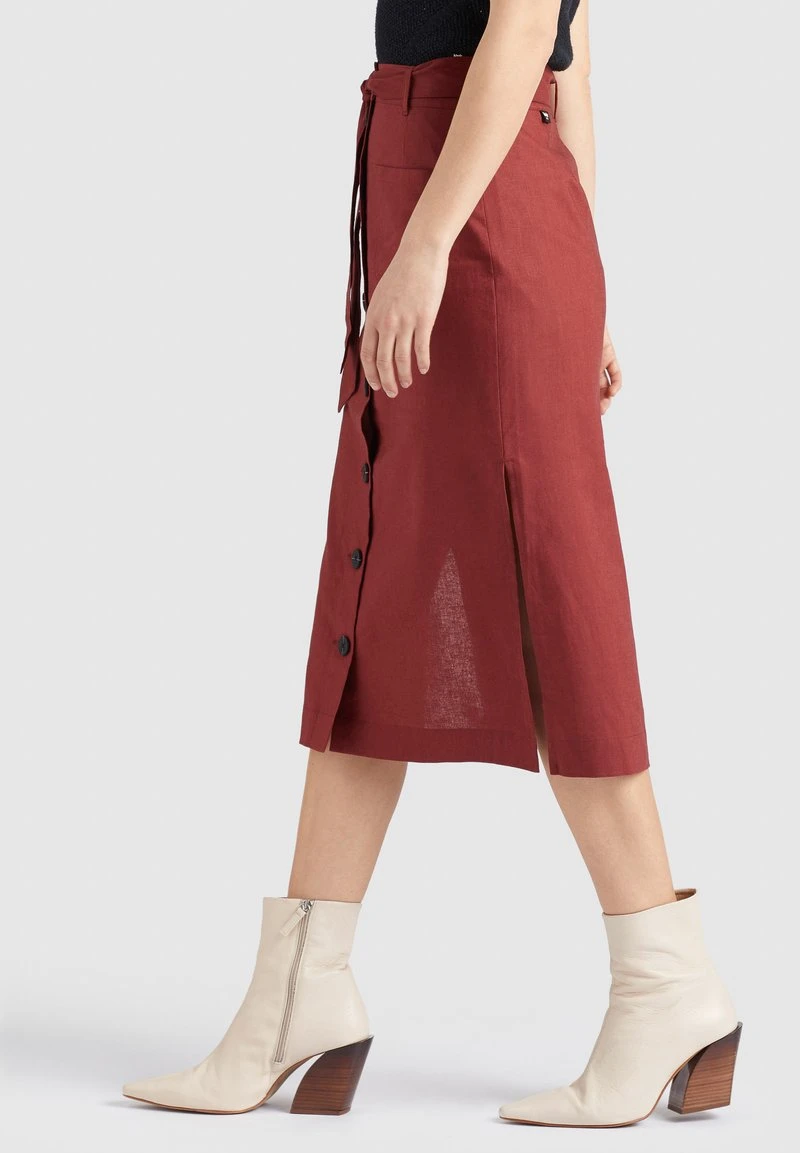 Khujo VARSHA - Falda Acampanada - Rotbraun, Mujer 5 Khujo VARSHA - Falda Acampanada - Rotbraun, Mujer - Imagen 5