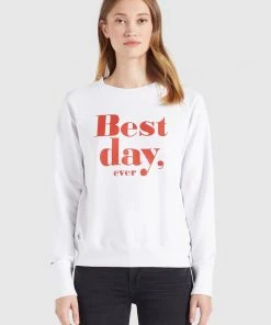 Khujo SILICIA BEST DAY - Sudadera - Weiß, Mujer