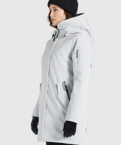 Khujo MANAMA - Abrigo De Invierno - Hellgrau, Mujer